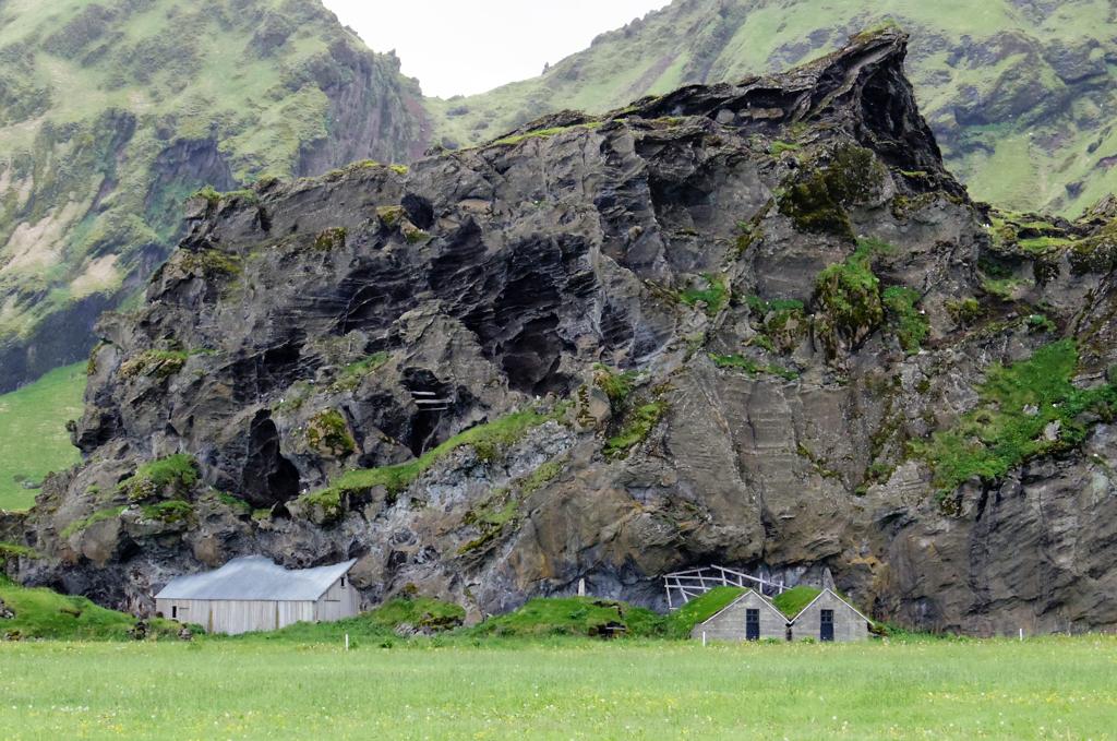 Not sure what was there first, the rock or the shed.