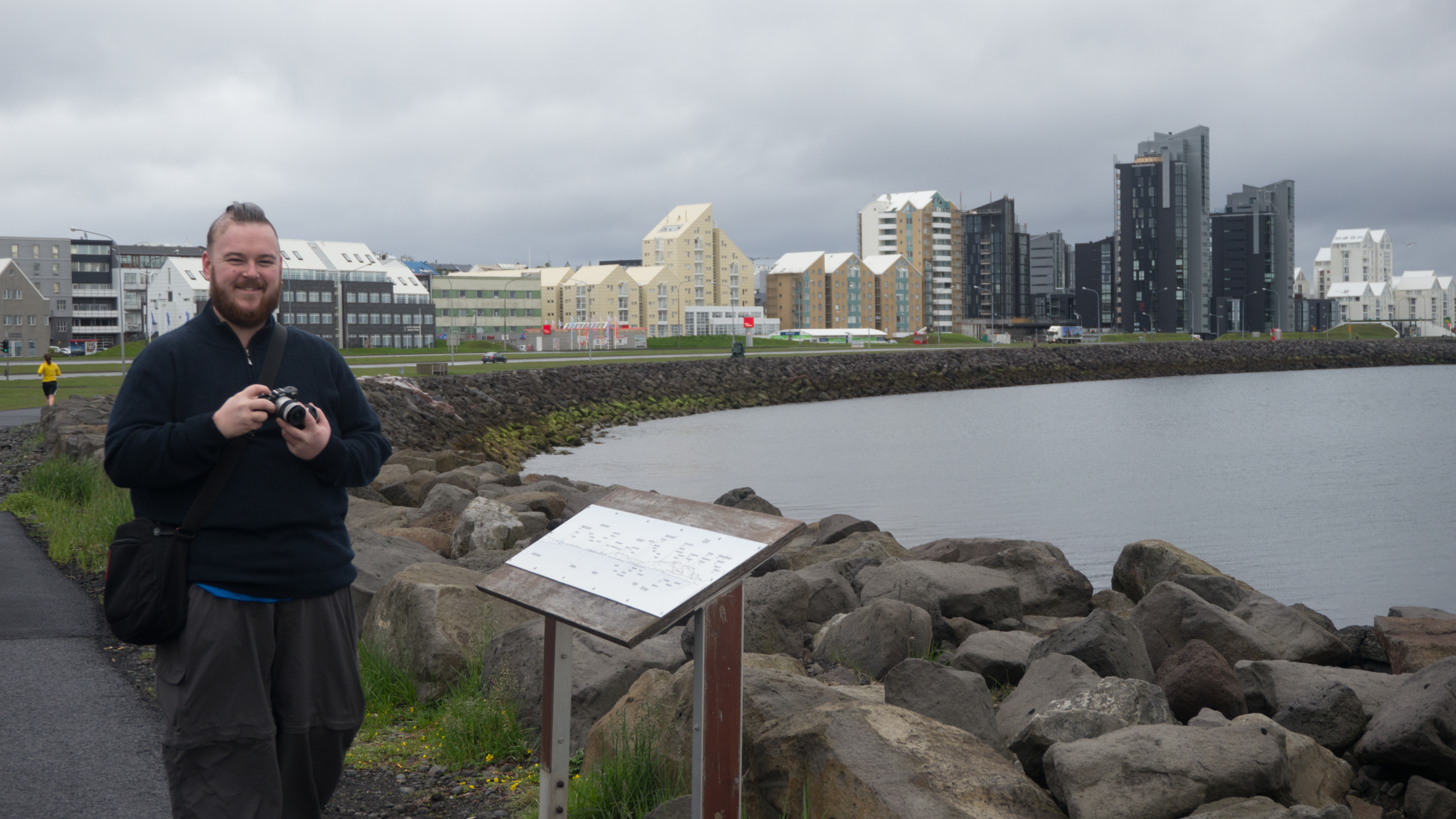 Tim on Sea Front, Reykjavik